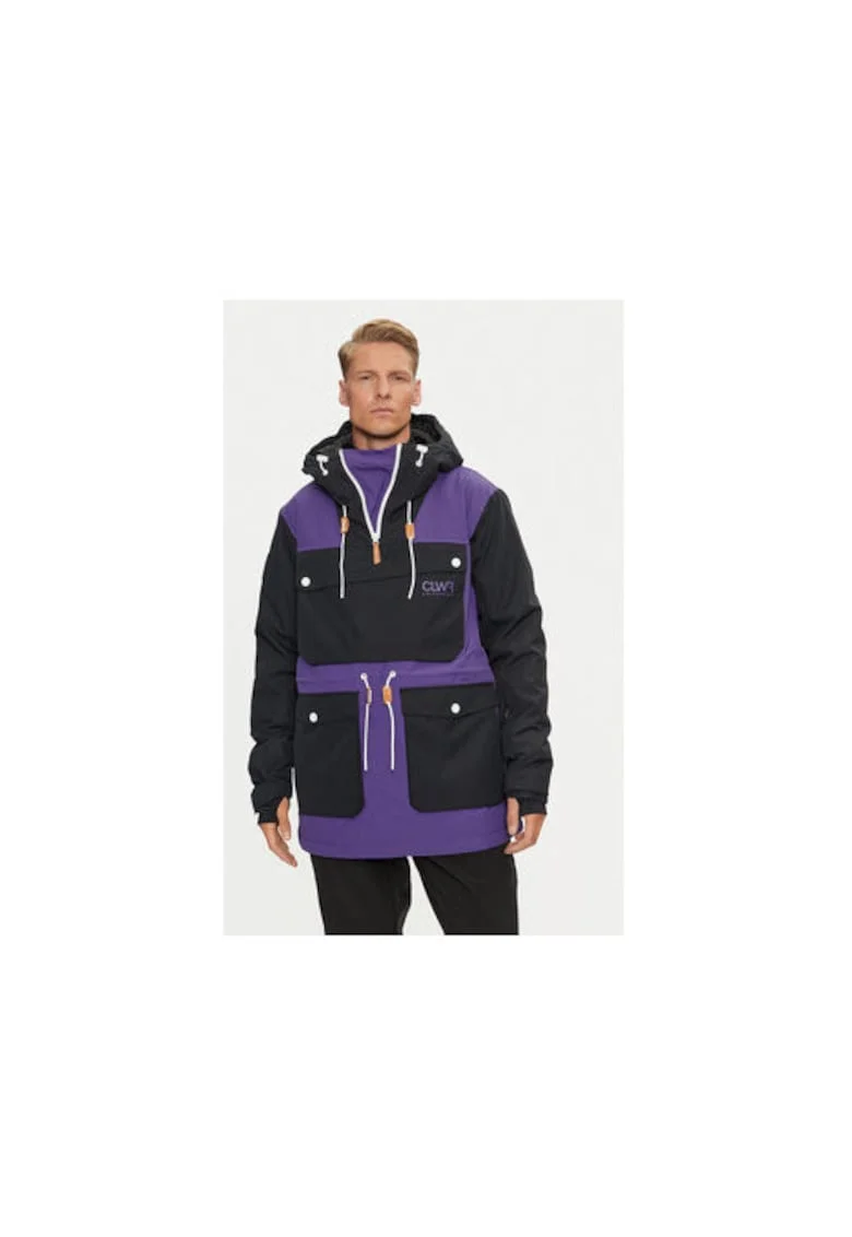 Geaca snowboard barbati,  304703980, Poliester reciclat, Violet, Violet