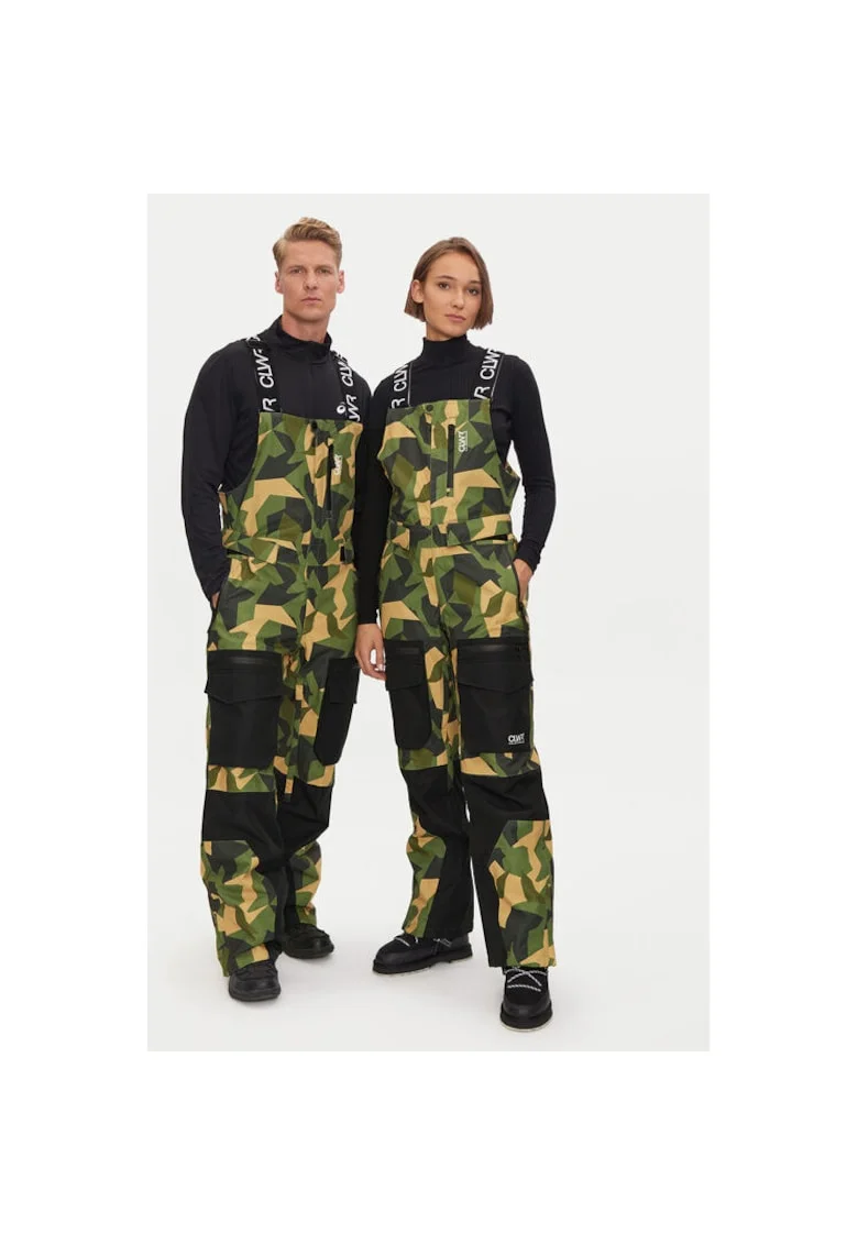 Pantaloni snowboard barbati,  304704307, Poliester reciclat, Maro, Maro