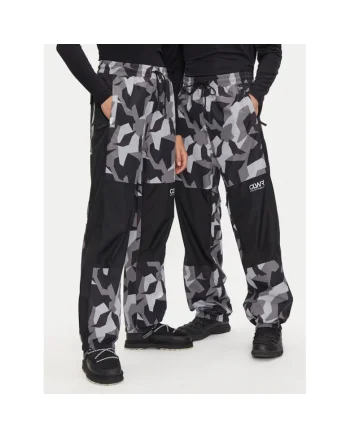 Pantaloni snowboard unisex,  304704185, Poliester, Negru, Negru