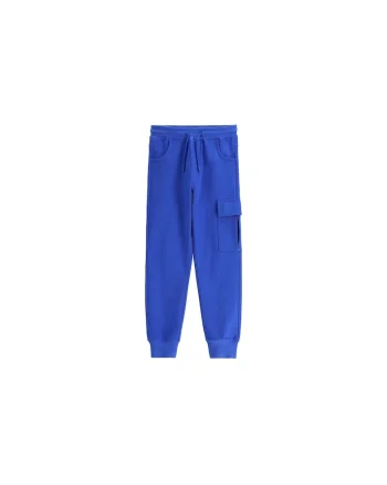 Pantaloni sport baieti  bumbac, albastru5