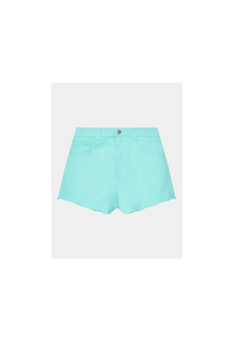 Pantaloni scurti fete,  302099207, Bumbac/Poliester, Albastru, Albastru