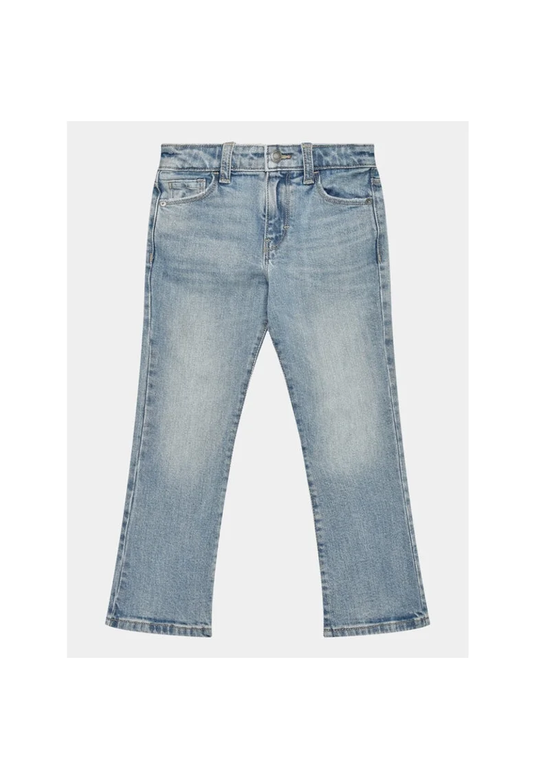 Pantaloni fete,  303215125, Bumbac, Albastru, Albastru