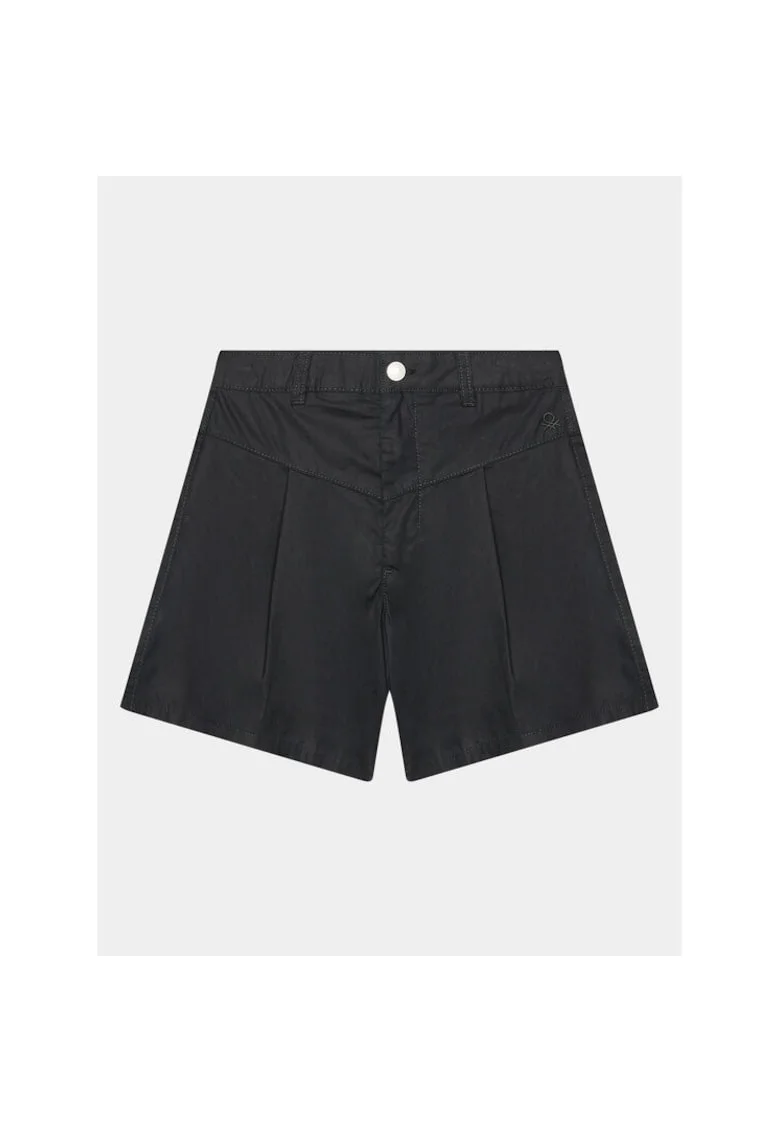 Pantaloni scurti fete,  302098941, Bumbac, Negru, Negru