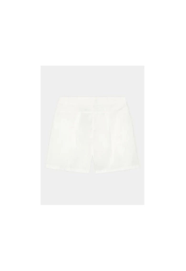 Pantaloni scurti fete,  302098965, Bumbac, Alb, Alb