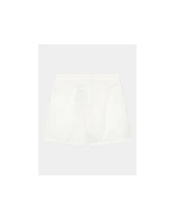 Pantaloni scurti fete,  302098965, Bumbac, Alb, Alb