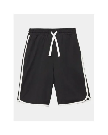 Pantaloni scurti baieti,  302078387, Bumbac, Negru, Negru