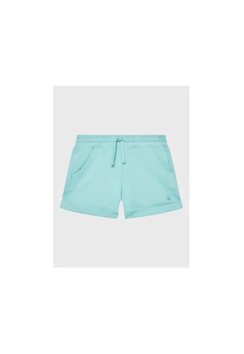 Pantaloni scurti fete,  301771104, Bumbac, Albastru, Albastru