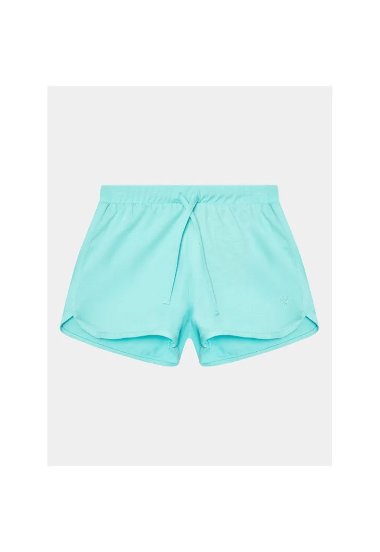 Pantaloni scurti fete,  302097432, Bumbac, Albastru, Albastru