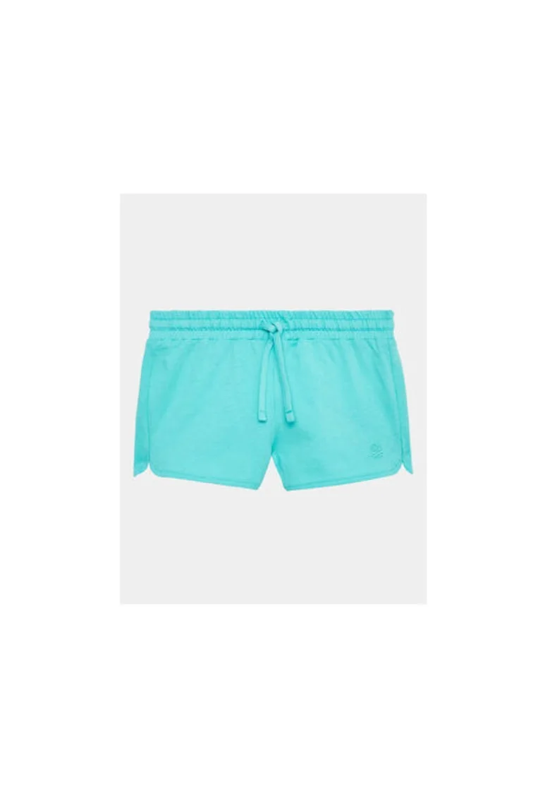 Pantaloni scurti fete,  302097722, Bumbac, Albastru, Albastru