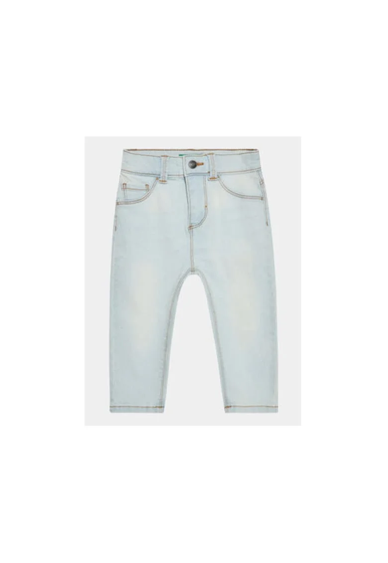 Pantaloni fete,  303215002, Bumbac/Poliester, Albastru, Albastru