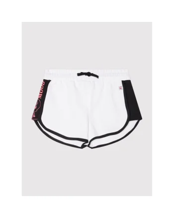 Pantaloni scurti fete,  300129524, Poliester/Bumbac, Alb, Alb