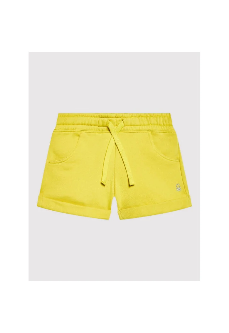 Pantaloni scurti fete,  300207345, Bumbac, Galben, Galben