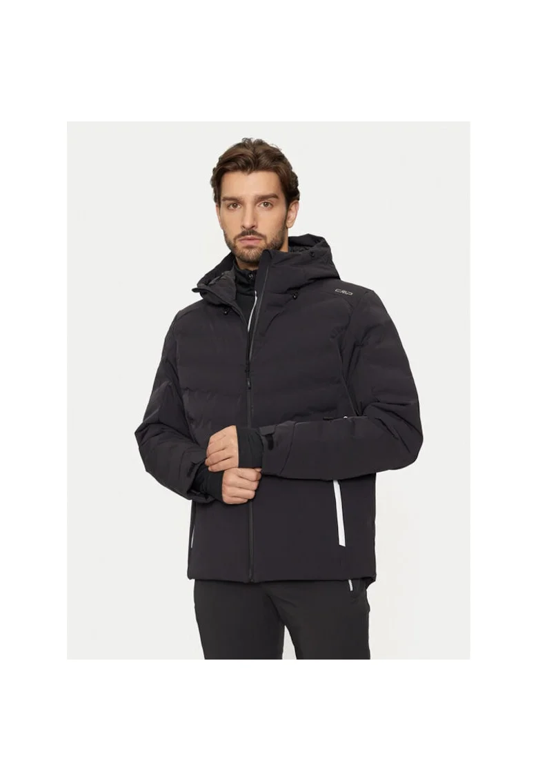 Geaca ski barbati,  304332173, Poliester, Negru, Negru