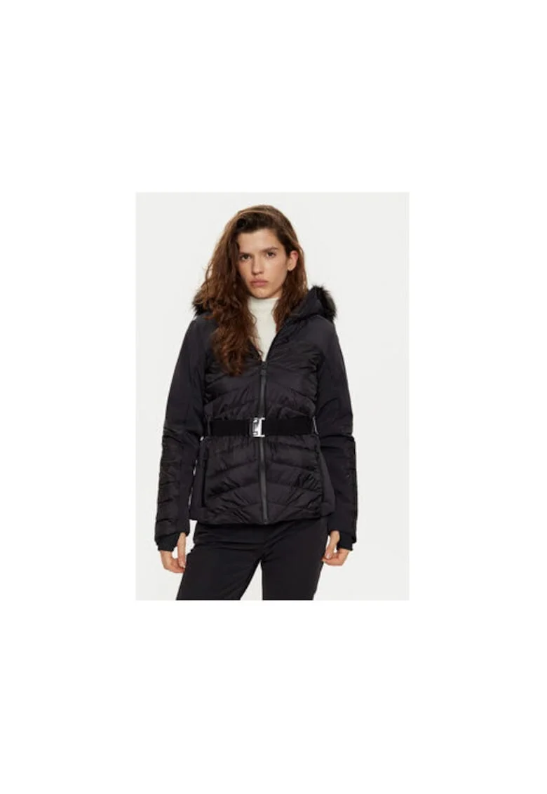 Geaca ski dama,  304332104, Poliester, Negru, Negru