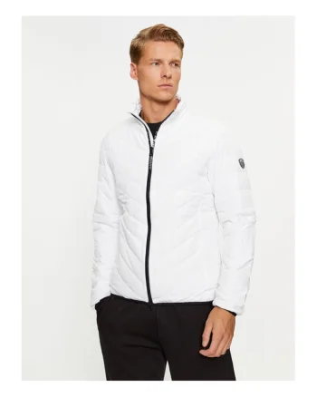Geaca barbati, Emporio Armani  303081539, Poliester, Alb, Alb