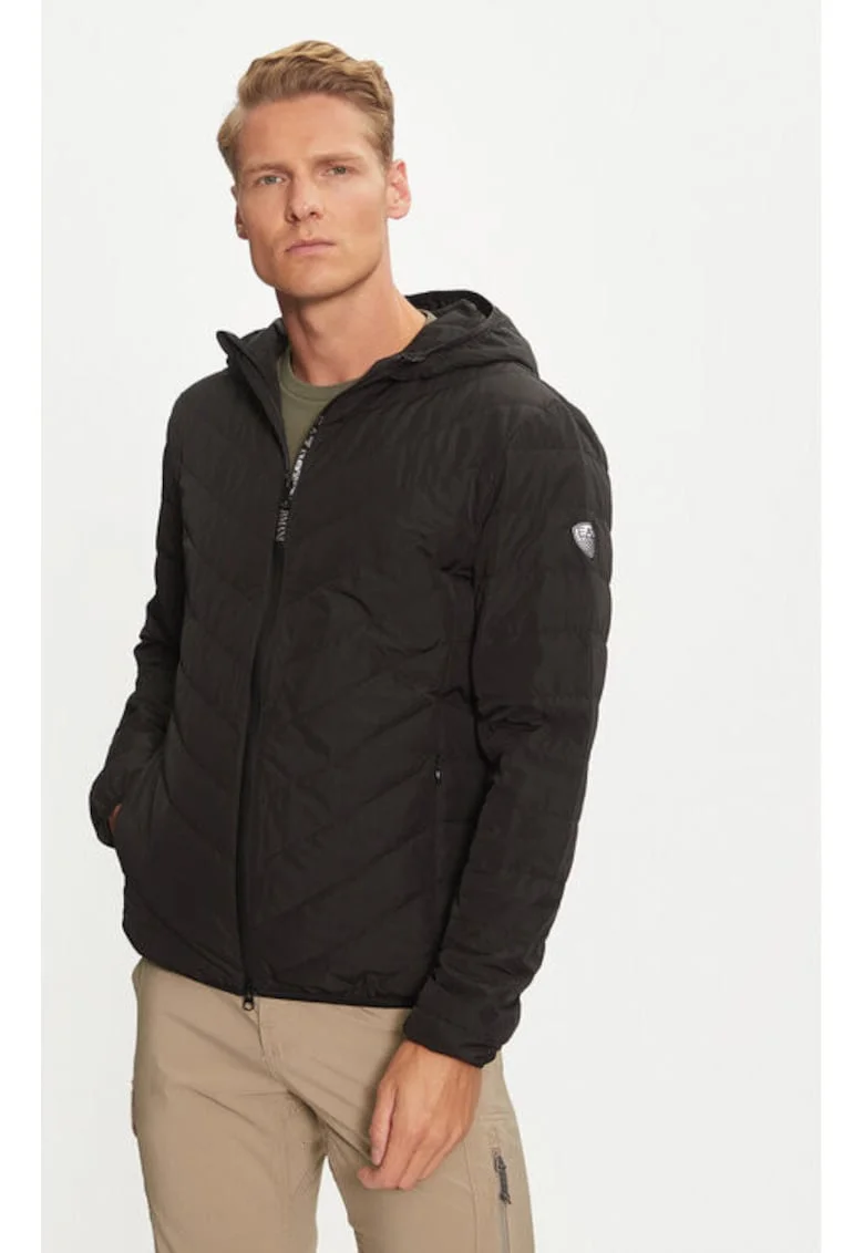 Geaca barbati, Emporio Armani  303081843, Poliester, L INTL, Negru