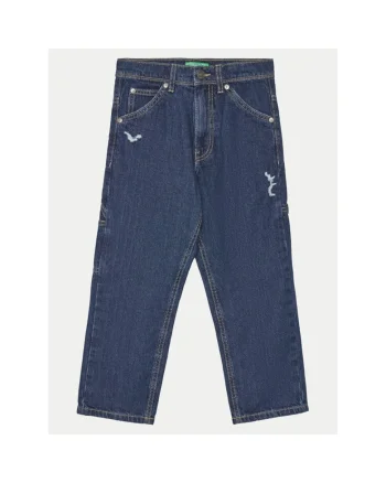 Pantaloni baieti,  304522222, Bumbac, Albastru, Albastru