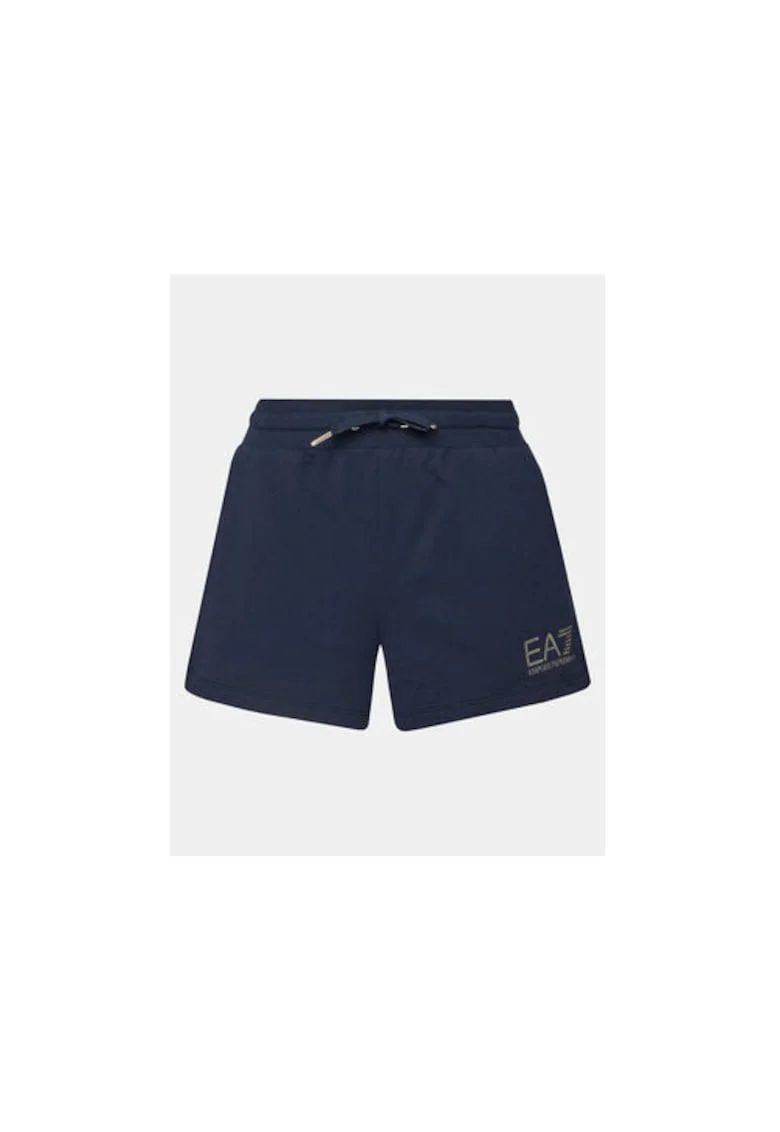 Pantaloni scurti dama, Emporio Armani  303539597, Bumbac, Albastru, Albastru