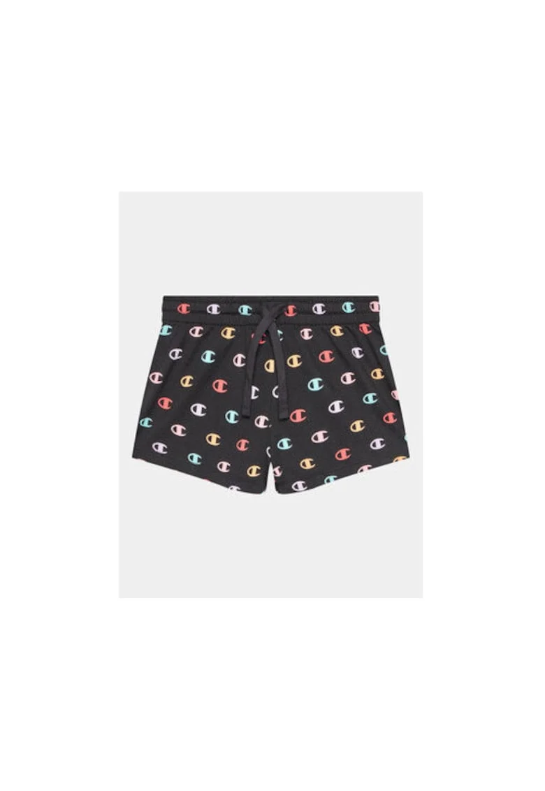 Pantaloni scurti fete,  302261888, Bumbac, 134 CM, Negru