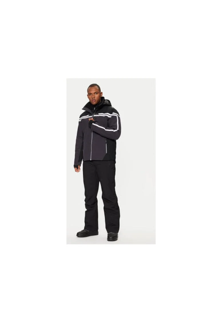 Geaca ski barbati,  304332142, Poliester, Gri, Gri