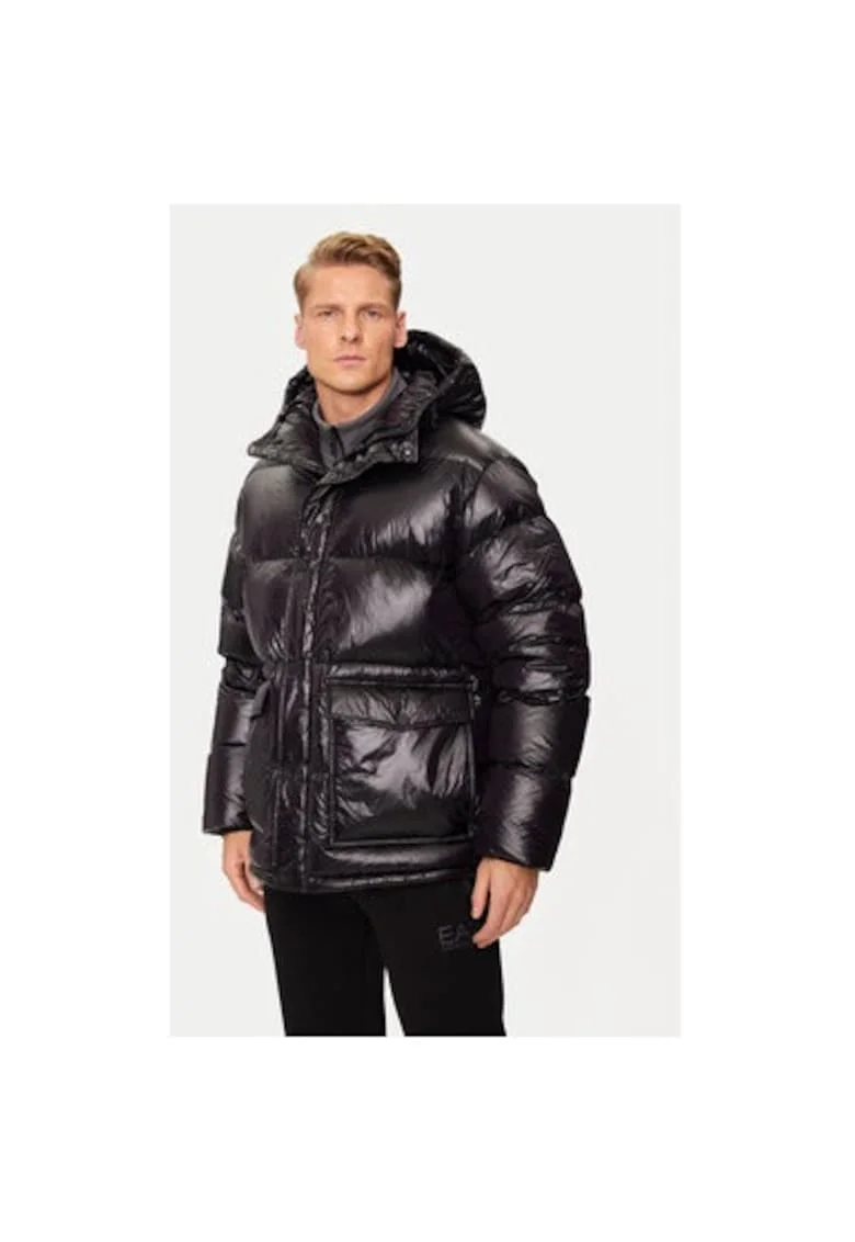 Geaca barbati, Emporio Armani  304211959, Poliamida, Negru, Negru