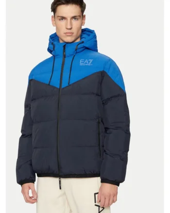 Geaca barbati, Emporio Armani  304211935, Poliamida, Albastru, Albastru