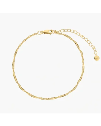 Bratara de picior din argint Golden Singapore
