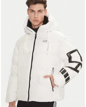 Geaca barbati, Emporio Armani  304211843, Poliamida, Alb, Alb