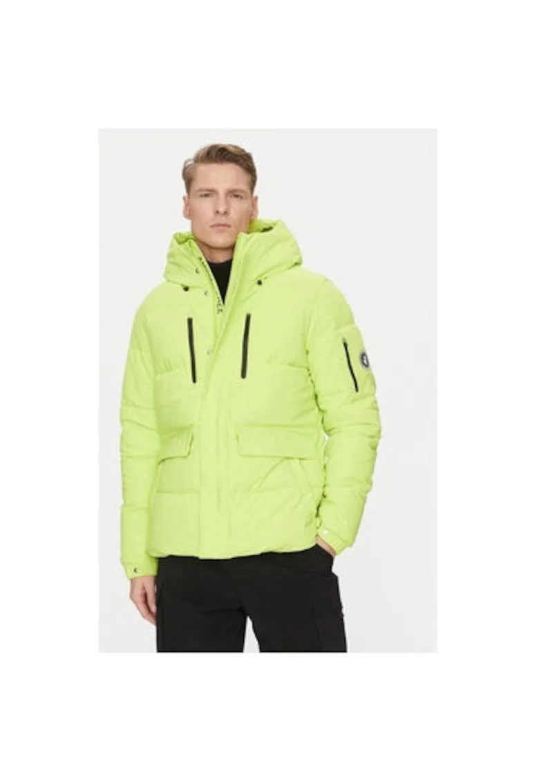 Geaca barbati,  304215421, Poliester, Verde, Verde