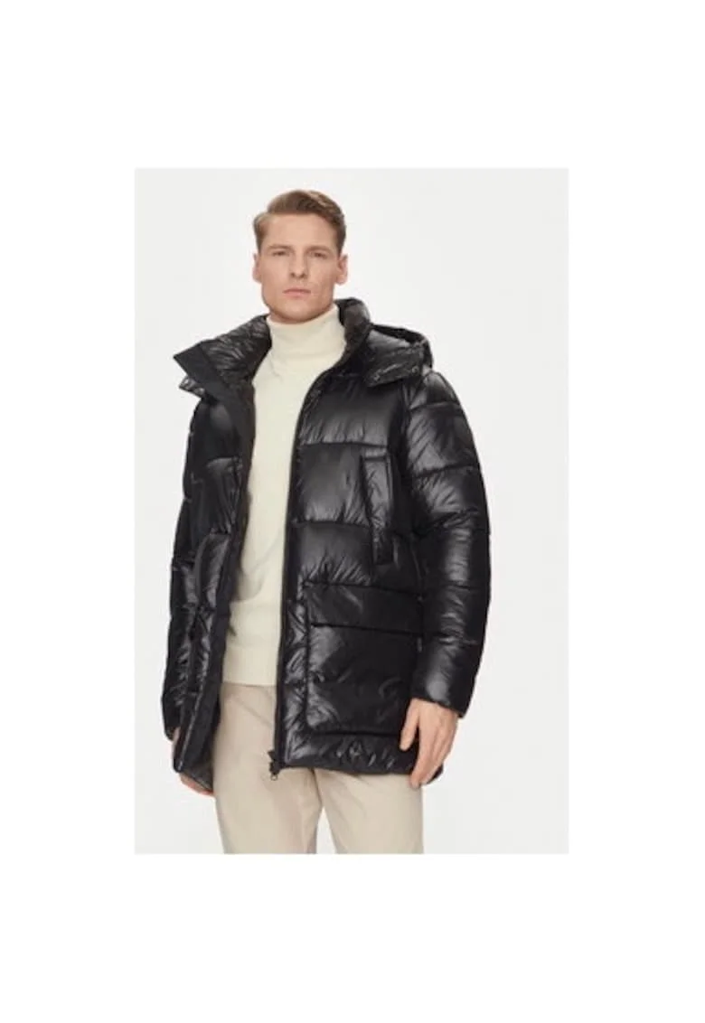 Geaca barbati,  304215278, Nylon, Negru, Negru
