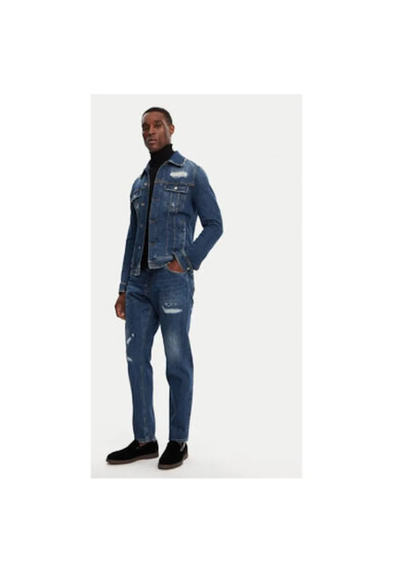 Geaca Barbati,  305314925, Bumbac, Elastan, Albastru, Albastru