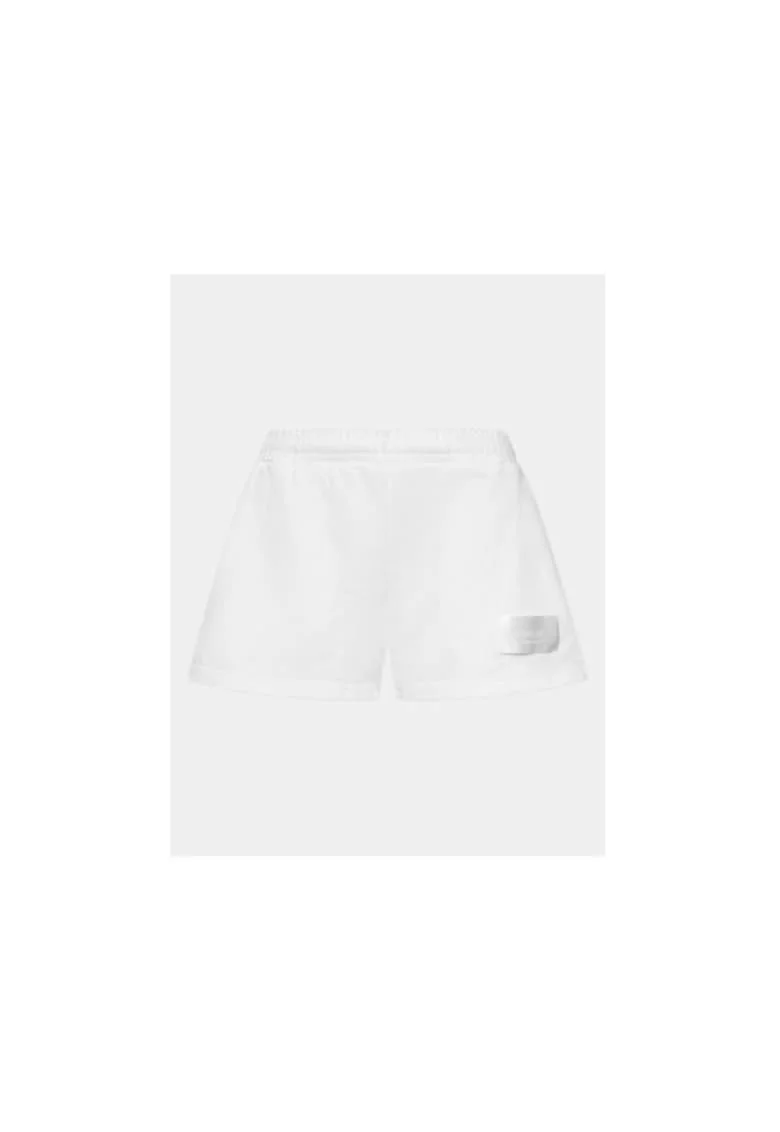 Pantaloni scurti dama,  303878405, Bumbac, Alb, Alb