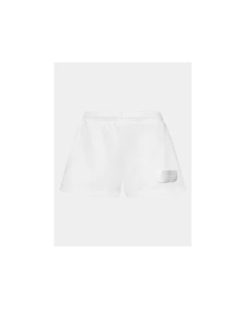 Pantaloni scurti dama,  303878405, Bumbac, Alb, Alb