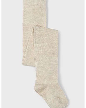 Dres cu insertie de fir metalic, Bej