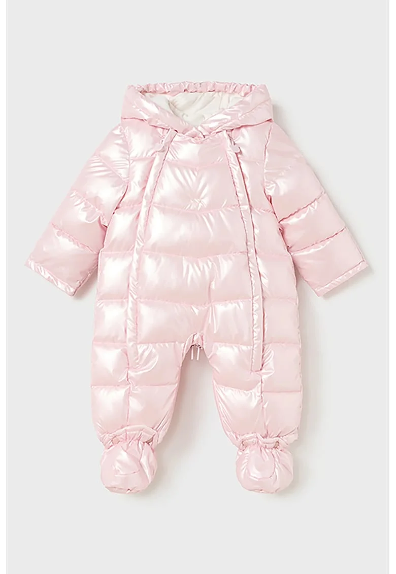 Set de trening cu fermoar, gluga si bluza - 3 piese, Roz