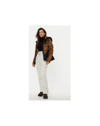 Pantaloni ski dama,  304122071, Poliester, Bej, Bej