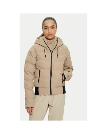 Geaca ski dama,  304122040, Poliester/Poliester reciclat, Bej, Bej