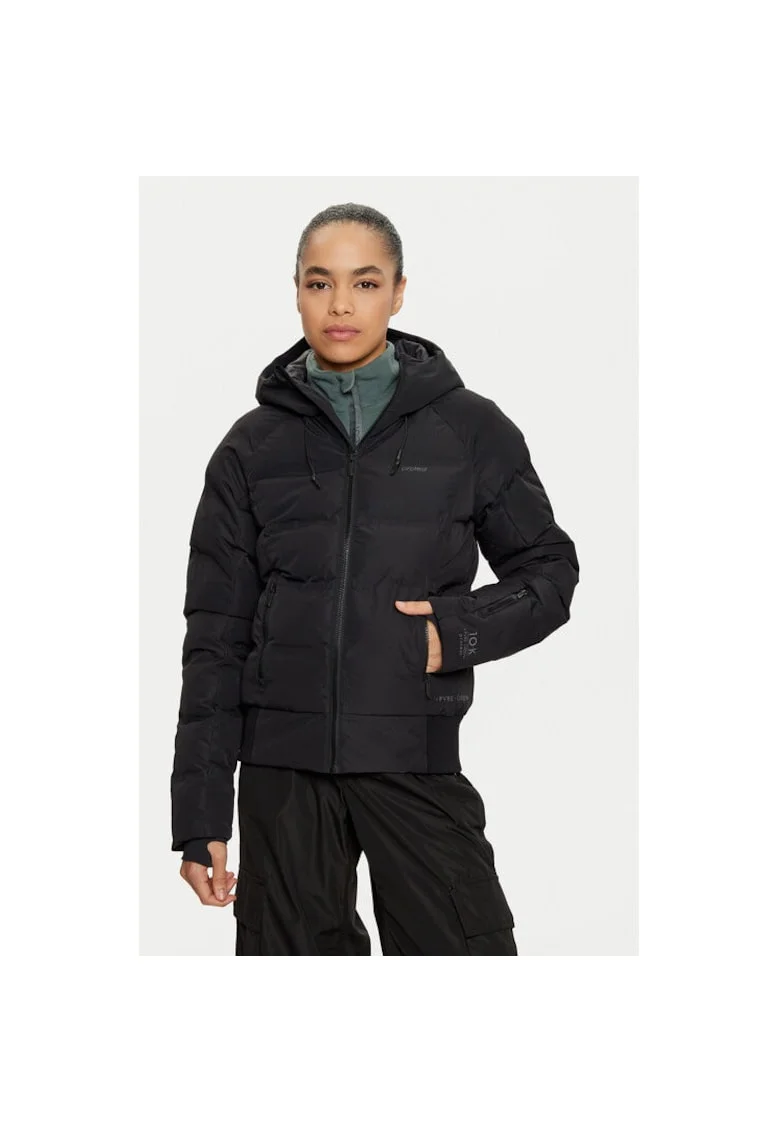 Geaca ski dama,  304122033, Poliester/Poliester reciclat, Negru, Negru