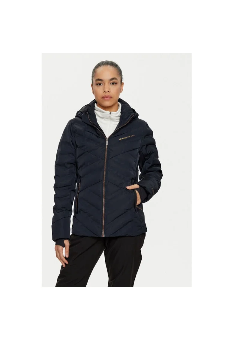 Geaca ski dama,  304122019, Poliester, Negru, Negru