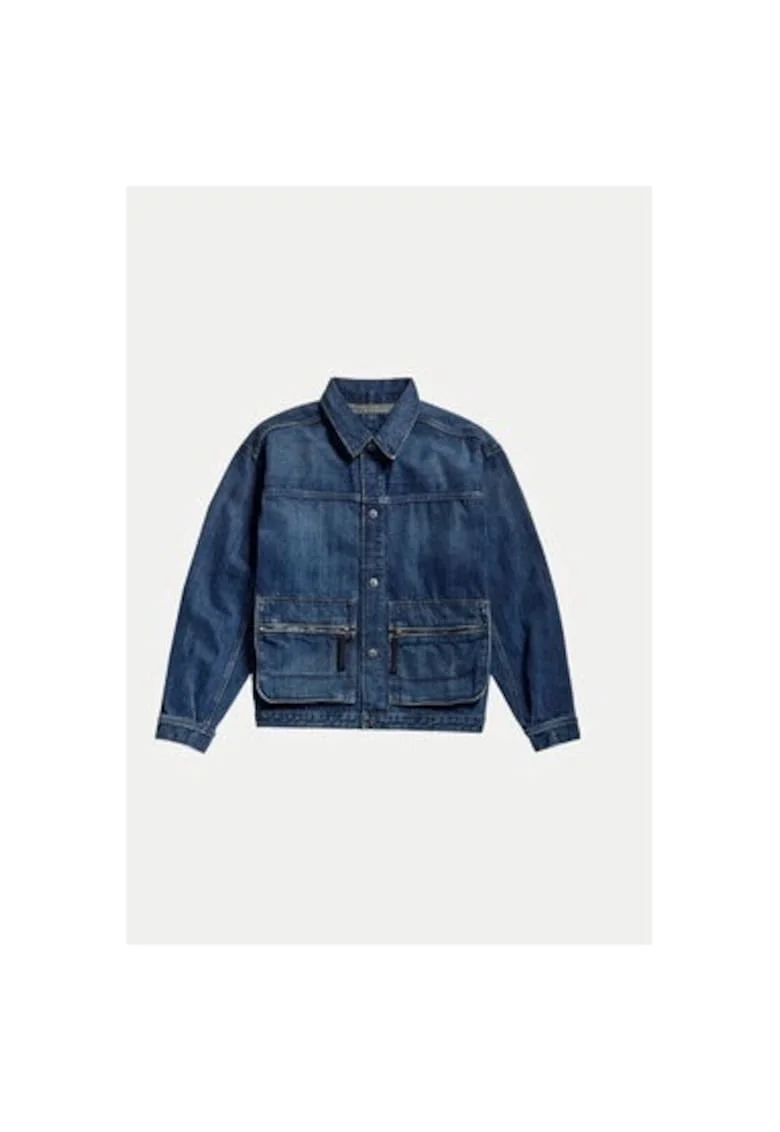 Geaca barbati, G Star Raw, 303804954, Bumbac/Bumbac, Albastru, Albastru
