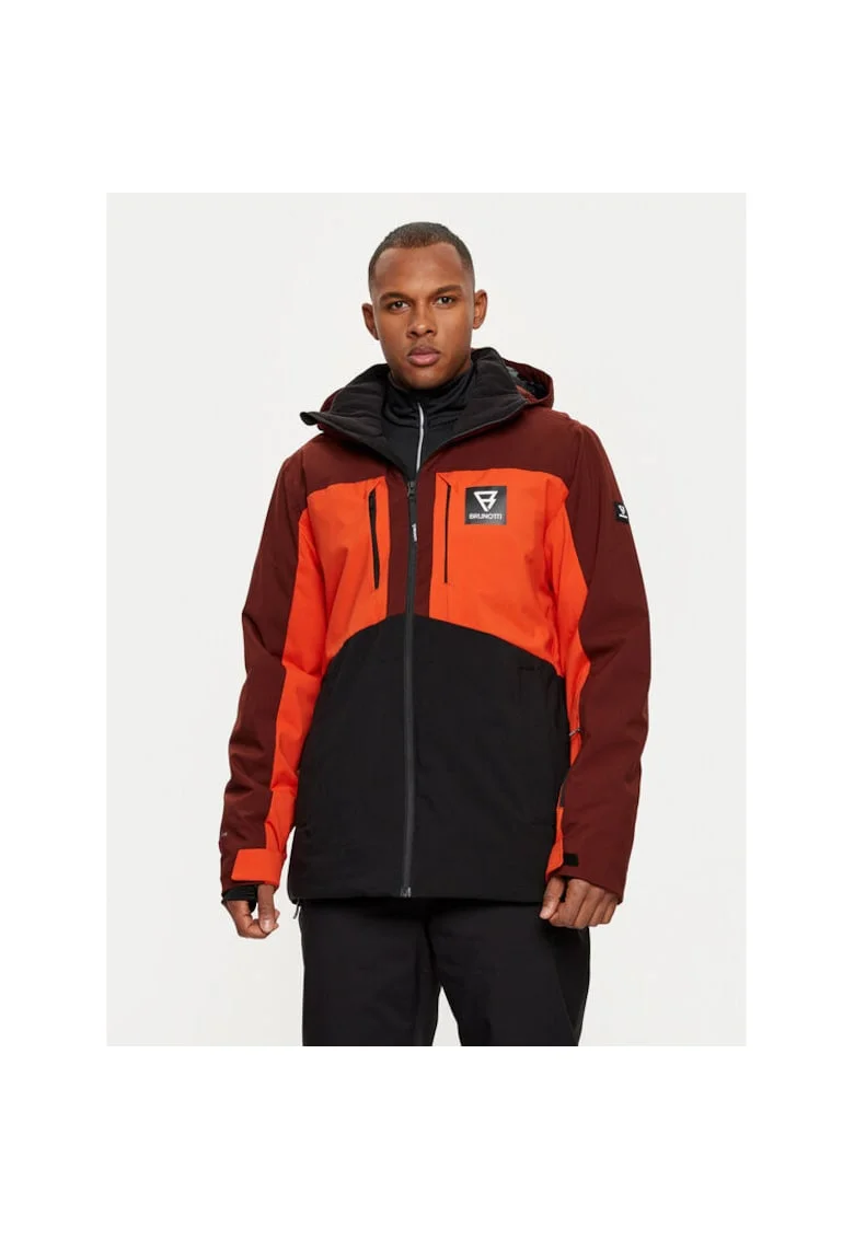 Geaca ski barbati,  304208911, Poliester reciclat, Negru, Negru