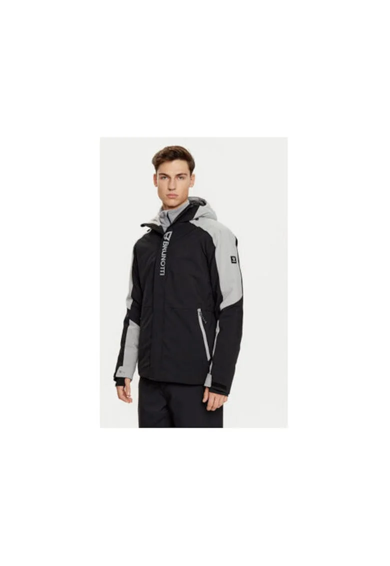 Geaca ski barbati,  304208942, Poliester reciclat, Negru, Negru