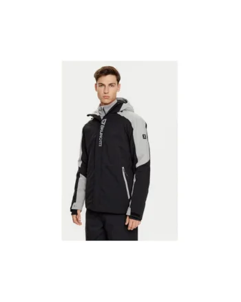 Geaca ski barbati,  304208942, Poliester reciclat, Negru, Negru