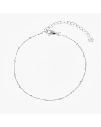 Bratara de picior din argint Beaded