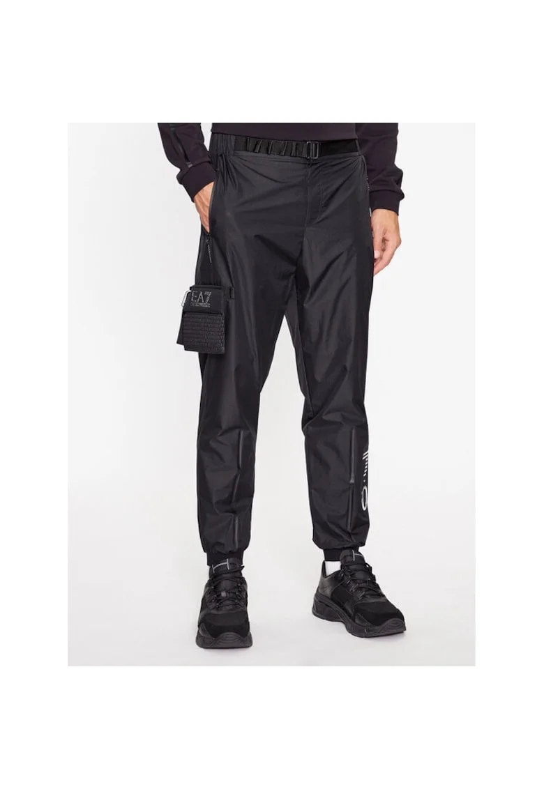 Pantaloni sport barbati,  87135, Negru, Poliamida