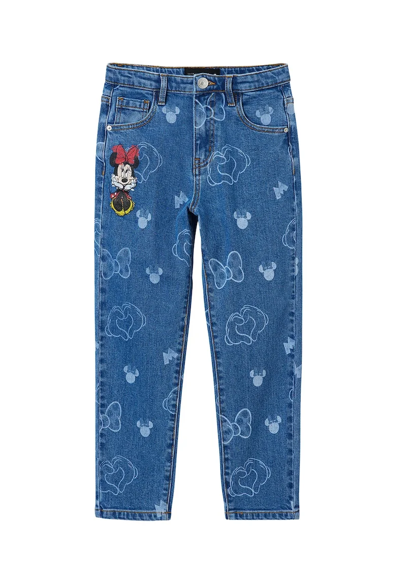 Blugi cu imprimeu Minnie Mouse, Albastru