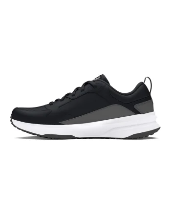 Pantofi Charged Edge din piele cu insertii din plasa pentru antrenament, Alb/Negru