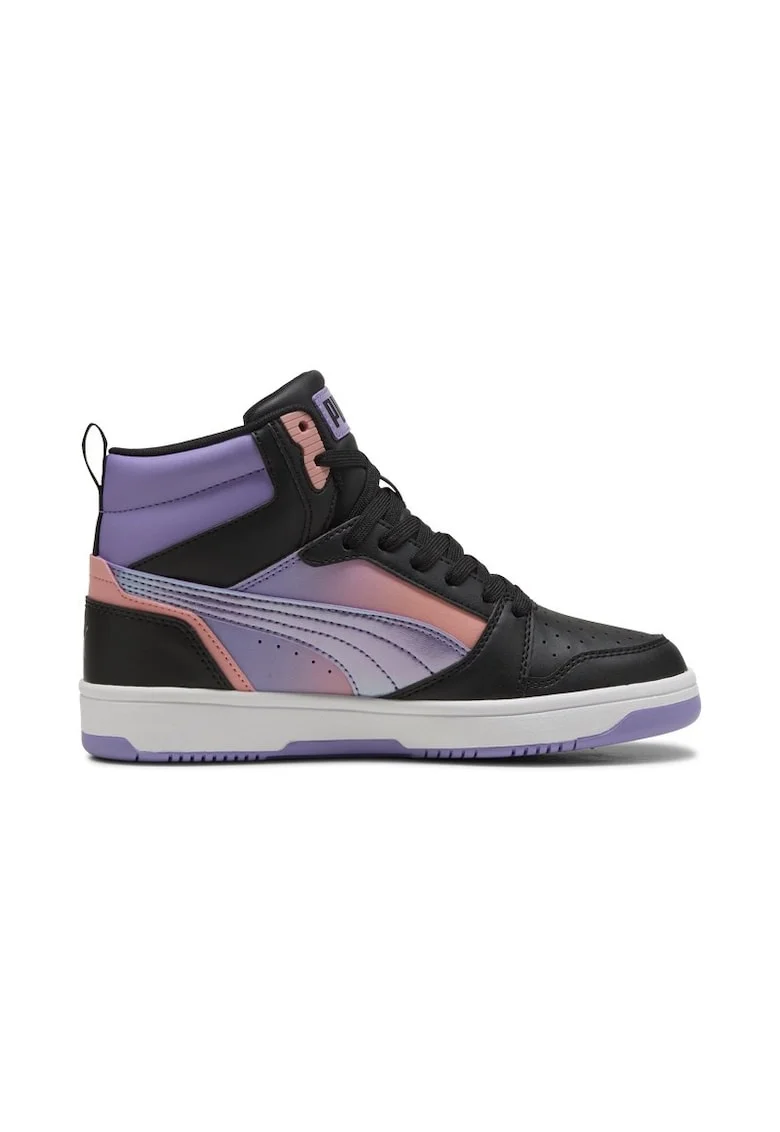 Pantofi sport  pentru Baieti, rebound v6 mid blurry dreams jr, 400586-02, Negru, Negru