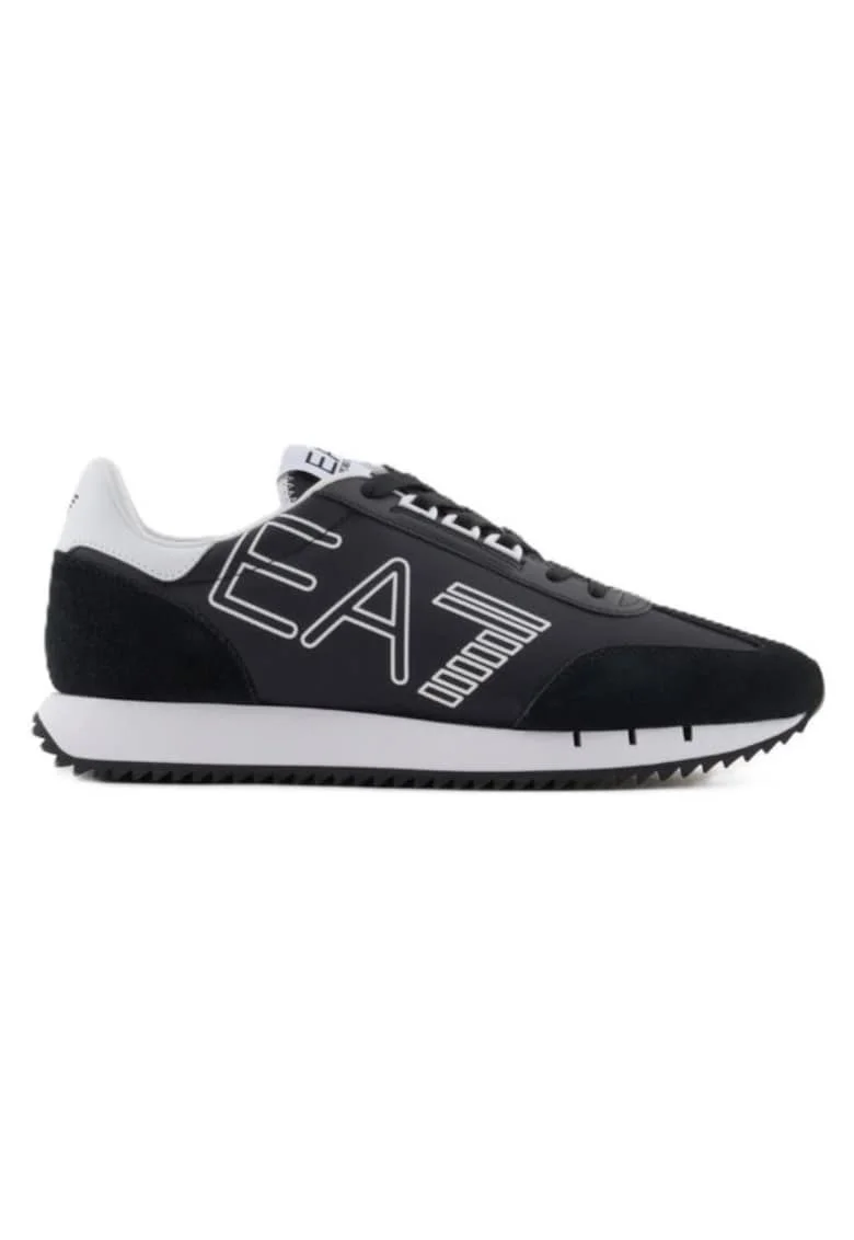 Pantofi sport  pentru Barbati, black white vintage, X8X101-XK257-U448, Negru, Negru