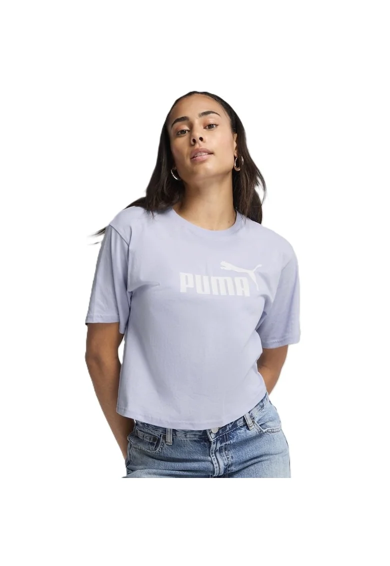 Tricou  pentru Femei, ess cropped no 1 logo relaxed tee, 684972-47, 2XS INTL, Mov